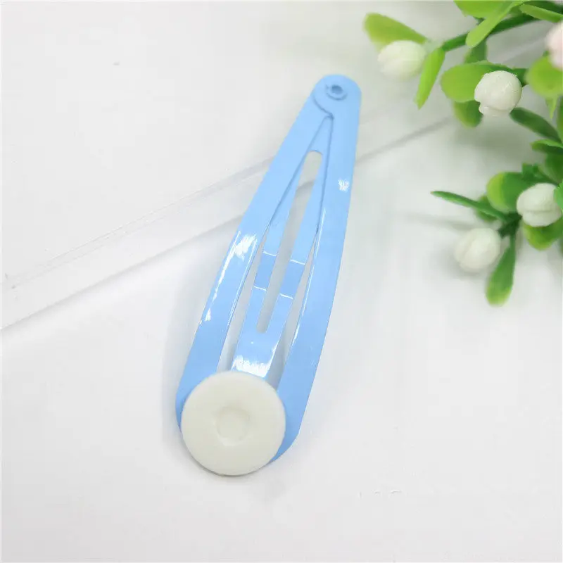 100pcs 5CM Drop Shaped Hair Clip Colorful Child Hairpin BB Clip DIY Jewelry Accessories