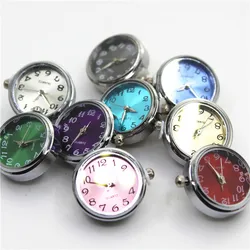 6pcs Mix Color Watch Snap Button Charms Jewelry Ginger Accessories Fit 18mm Bracelet&bangles Jewelry