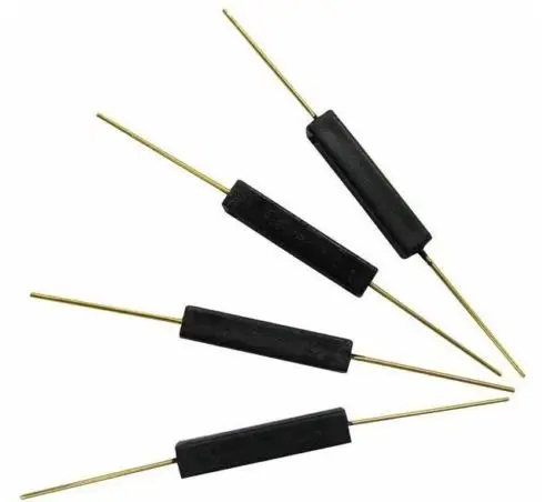 10 pcs Plastic Type 2*14mm Normally Open Reed Switch GPS-14A Magnetic Switch Anti Vibration