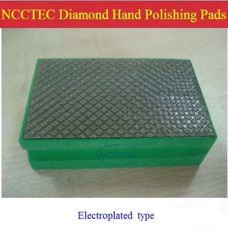 Electroplated Diamond hand polishing pads blocks tools for ROUGH polishing marble granite | FREE shipping grit: #60#120#200#400