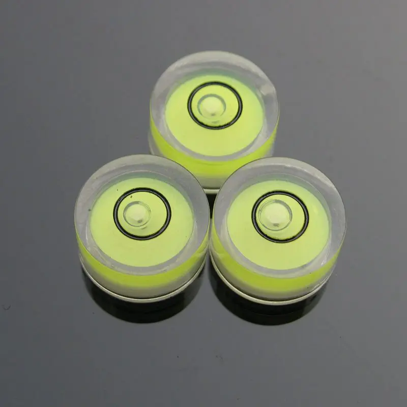 HACCURY 12*6mm Plastic Universal level Circular Mini bubble level bubble spirit level measurement instrument