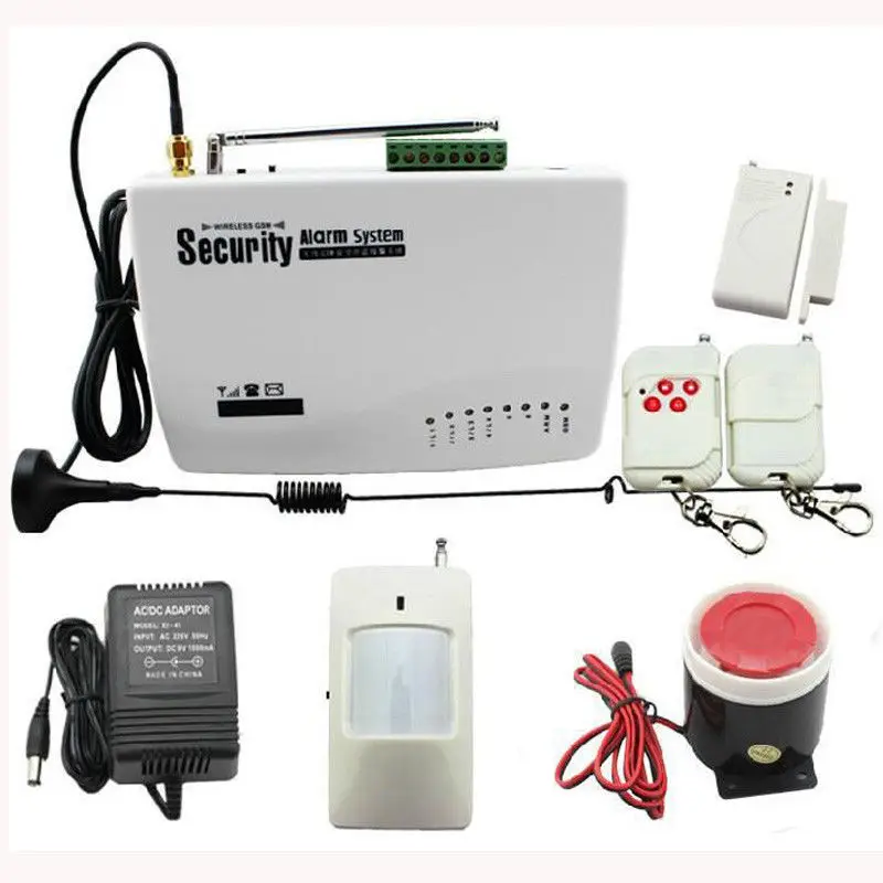 Security Alarm Wireless 433MHz GSM Home Alarm System Security Product PIR Detector Remote Control For Home Alarm