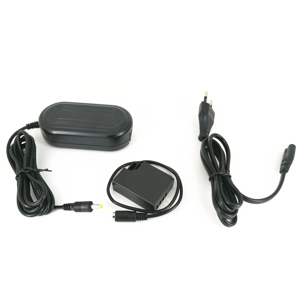 Adaptador de alimentação CA + acoplador DC de bateria fictícia W126 + plugue EUA/Reino Unido/AU/UE para adaptador de carregador Fujifilm Fuji AC-V9 como CP-W126 W126S