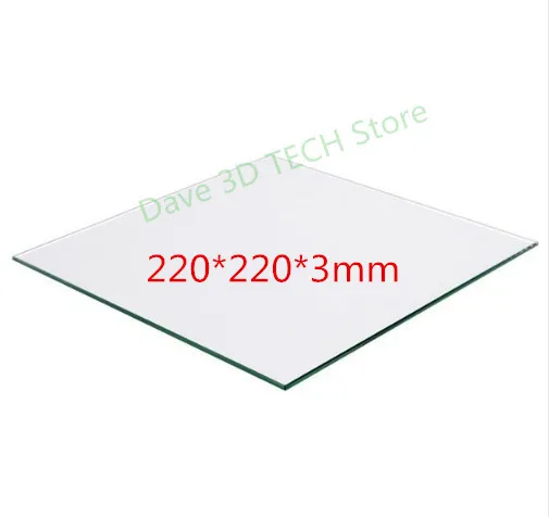 

220x220mm 3D printer part Glass Build Plate surface Heated Bed Borosilicate plate For Heated Bed MK2 /MK3 Creality Ender-3/3S