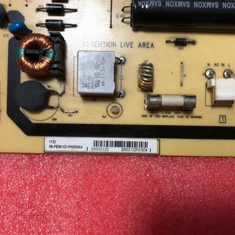 Placa do poder para L32F3200B, 40-P081C0-PWD1XG, 08-PE081C0-PW200AA, PONTO