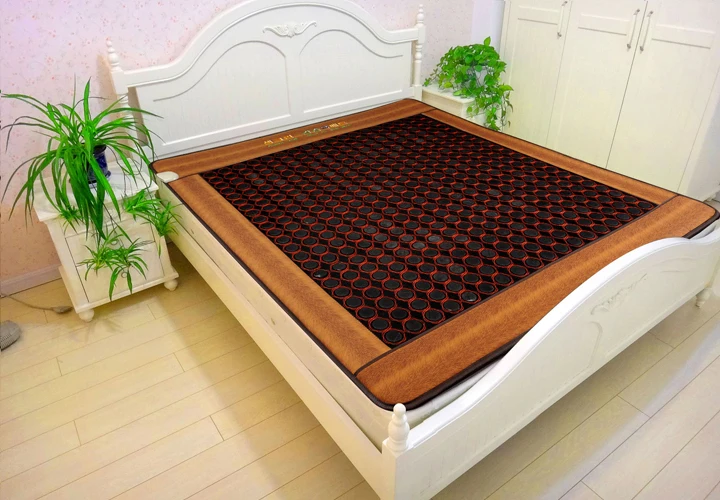 

Best products Electric heating germanium stone massage mattress heat tourmaline cushion as seen on tv Free Gift eye cover