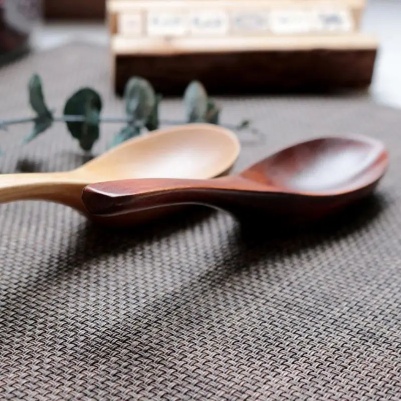 

14.5*4CM Natural Wood Spoon Kitchen Accessories Eco-Friendly Tableware Dining Soup Tea Honey Coffee Spoon F20173902