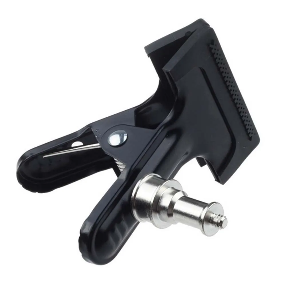 Light Stand Clip Big Clamp Grip For Flash Trigger Mono light Mount Bracket with 1/4" Screw
