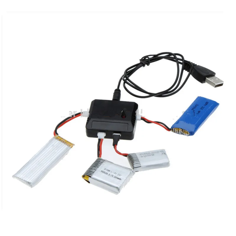 1 In 4 USB Charging Unit Hubsan X4 H107L H107C Lipo Battery Charger For WLtoys RC Syma X5C X5SC Quadcopter Drone Parts