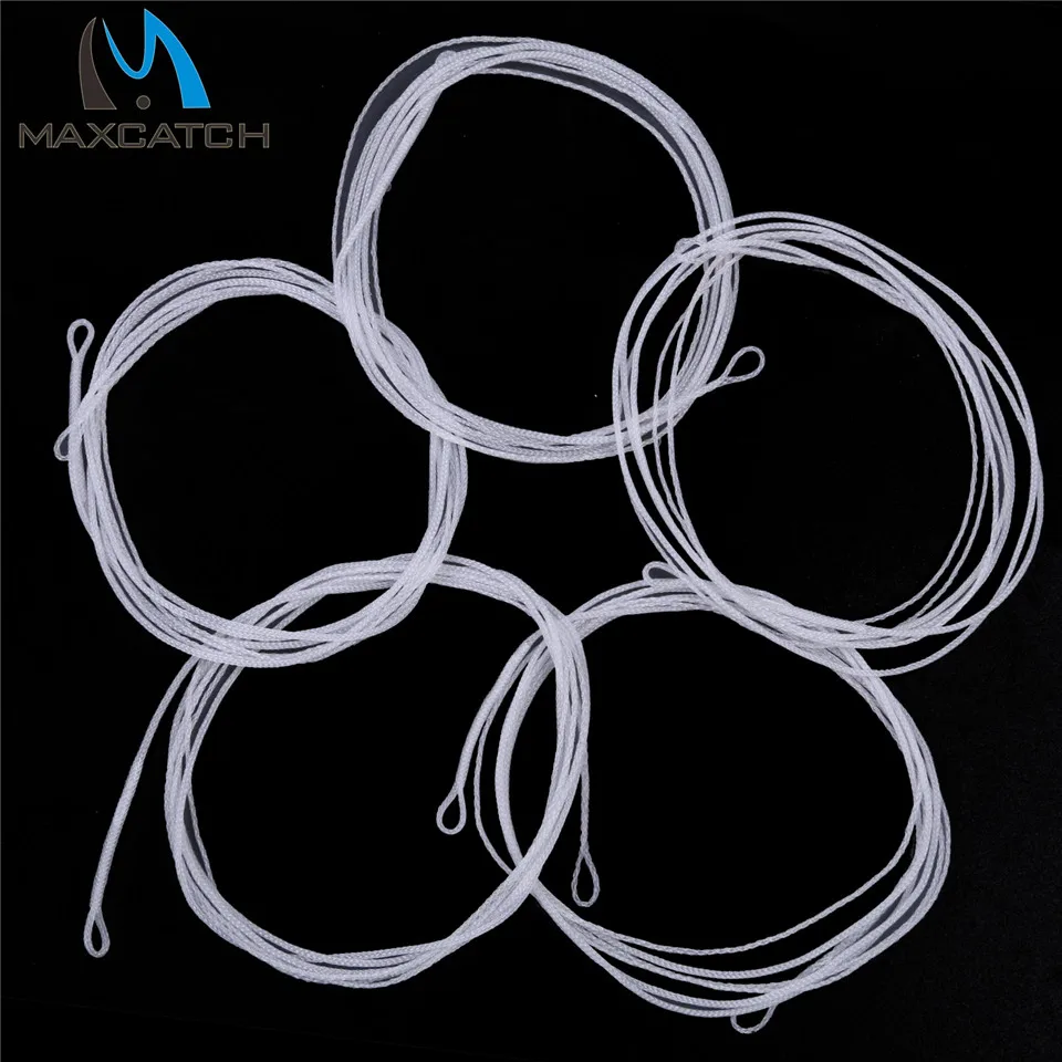 Maximumcatch Braided Leader Line 6ft/10ft 20lb 2pc Floating Leader Fishing Line with 2 Loops