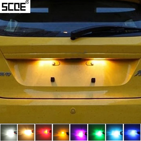 

For Ford Galaxy IV with Xenon Grand C-Max Ka I Kuga SCOE 2015 New 2X6SMD 5050LED License Plate Light Bulb Source Car Styling