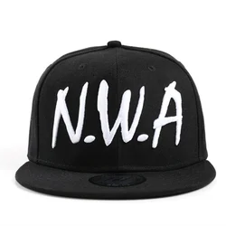 Compton-gorra de béisbol deportiva para hombre y mujer, gorro con Cierre trasero, Estilo Vintage, NWA, letras Gangsta, Hip-hop, color negro, novedad de 2017