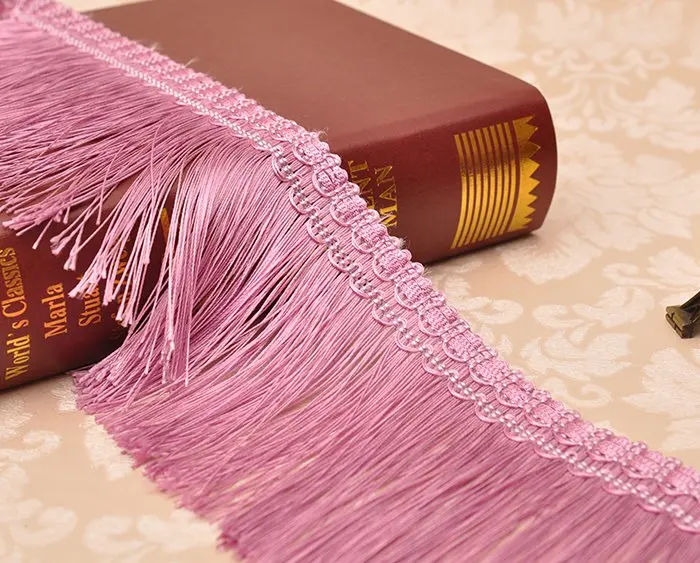 

15 meters/lot Long Fringe Lace Curtain Lace Row Of Yarn Lace Hanging Ear Tassel Lace Trim Window Decoration Accessories