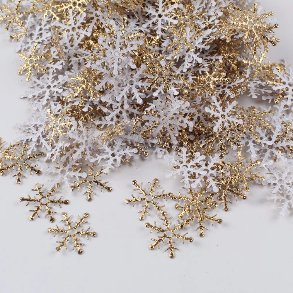 

300 Pieces/Pack! Snowflakes Christmas Ornament Xmas Tree Hanging Decoration Holiday Garden Christmas Wedding Party Snowflake