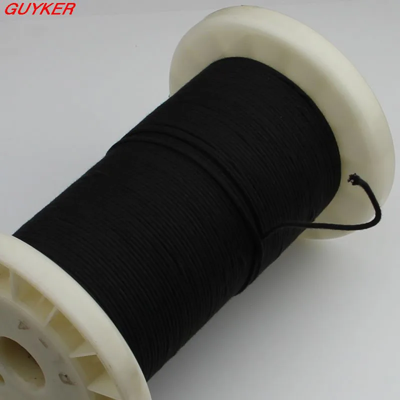 Vintage Style tinned Cloth Push Back Guitar Wire $1 per meter  - BLACK