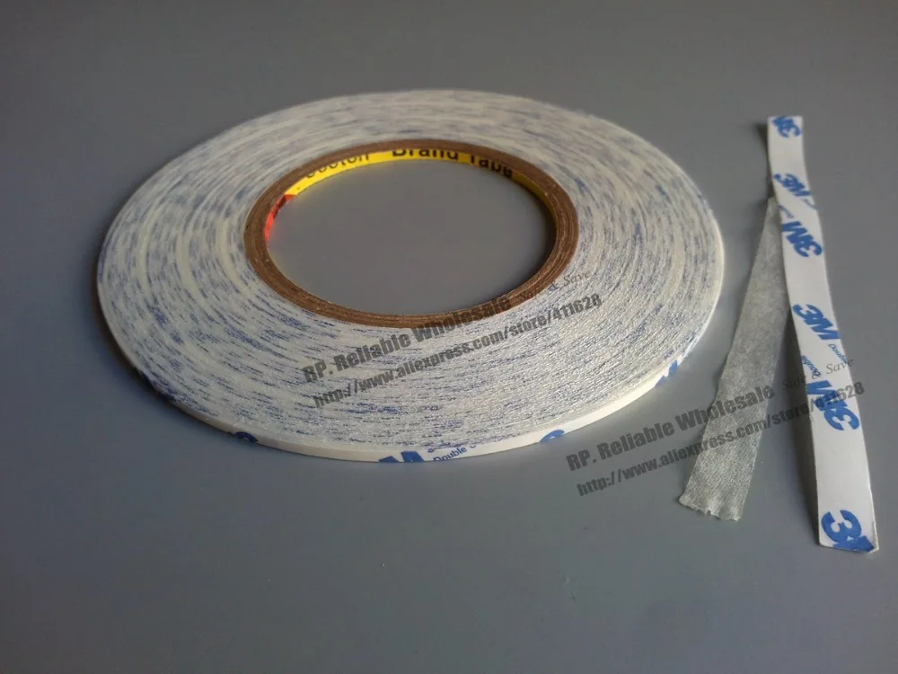 (3mm * 50M) White Double Sided Adhesive Tape for Mobilephone Tablet LCD /Touch Pannel /Dispaly /Screen Cable /Case Cable Repair