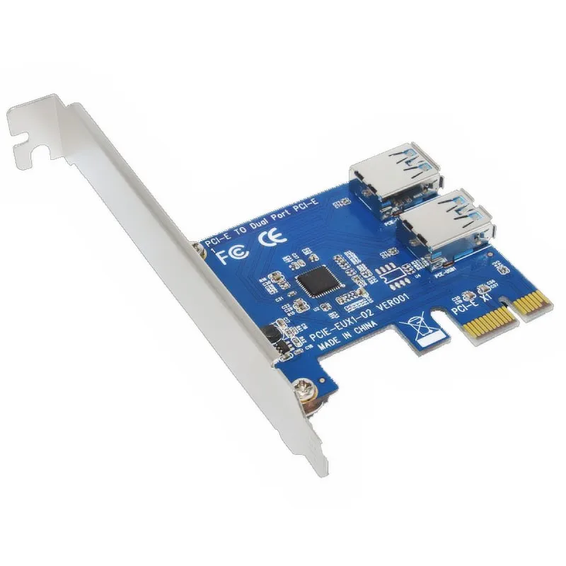 PCI-E PCI Express 1X to 16X Riser Card Extender 60cm USB 3.0 Data Cable SATA 15Pin to 4Pin Power Supply for Bitcoin Miner Mining