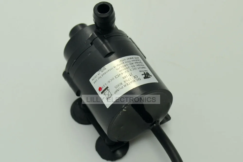 Mini bomba de água magnética sem escova 12V DC (alta temperatura 100 graus) com rosca