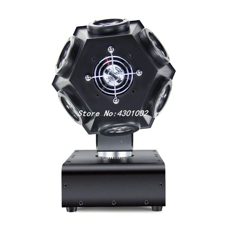 12X10W 2 Armen Moving Head Beam Licht Mini Voetbal Laser Lichtbalk Strobe Licht Kleurrijke Roterende Podium verlichting