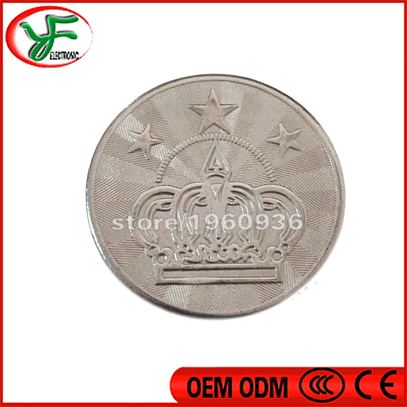 Arcade amusement park 25*1.85mm game machine coin token Stainless steel token coin made in China game token