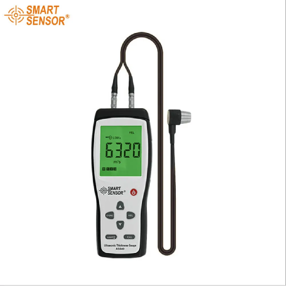 Thickness Gauge Handheld Ultrasonic With Sound Velocity Measuring 1.2~220mm