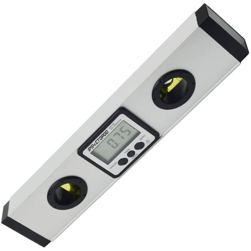 IP54 Laser Digital Angle Level Meter Gauge 225mm 360 degree magnetic Electronic Protractor inclinometer with laser spirit level