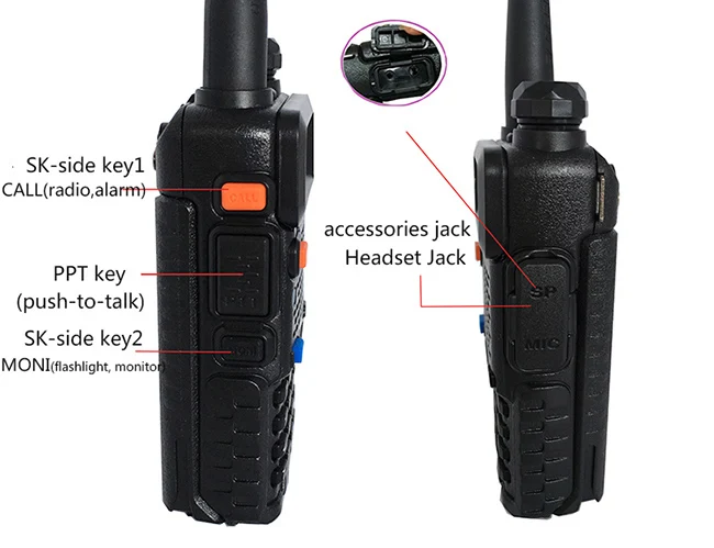 المحمولة راديو مجموعة معدات الشرطة اسلكية تخاطب 10 كجم Baofeng uv-5r ل Pmr هام راديو محطة hf الإرسال والاستقبال راديو التواصل