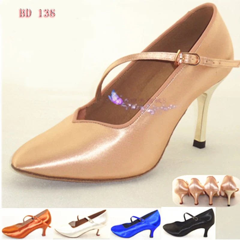 Sneakers Latin Dance Shoes Brand Women High Quality Satin Ladies Aerobics Shoes Sports for Girl Buckle Dancing Coupons BD138 Hot