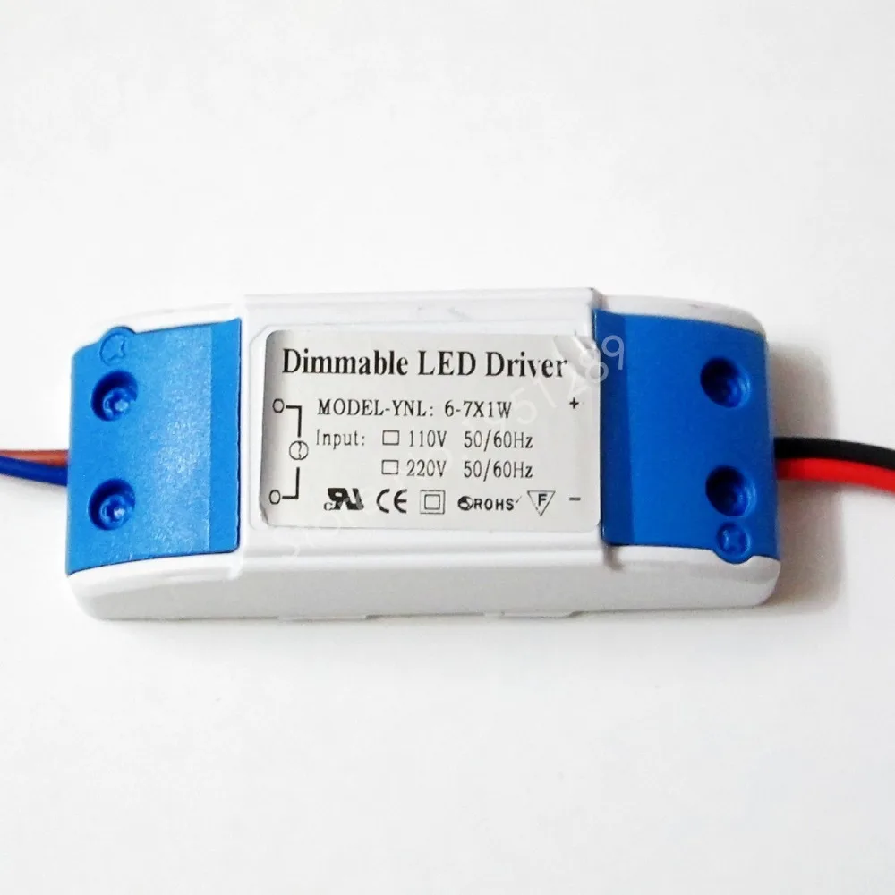 Dimmable Isolated 300mA 3-4x1W 5x1W 6-7x1W Led Driver 3W 4W 5W 6W 7W Power Supply AC 110V 220V for LED lights