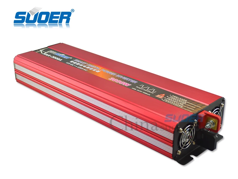 Suoer【 Modified Sine Wave Inverter 】 smart digital power inverter 3000W 12v 220v  solar power inverter(HAA-3000A)