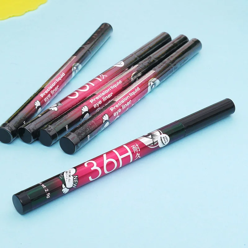 1PC Black 36H Liquid Eyeliner Pencil Waterproof Long-lasting Eye Liner Pencil Smooth Makeup Comestic for Eyeshadow Dropship