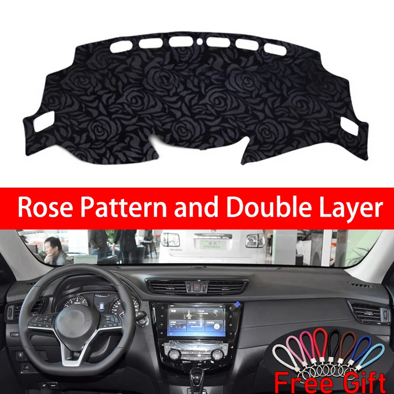 Rose Pattern For Nissan X-Trail X trail T32 2014 2015 2016 2017 2018 2019 Car Stickers Car Decoration Car Accessories Car Decals