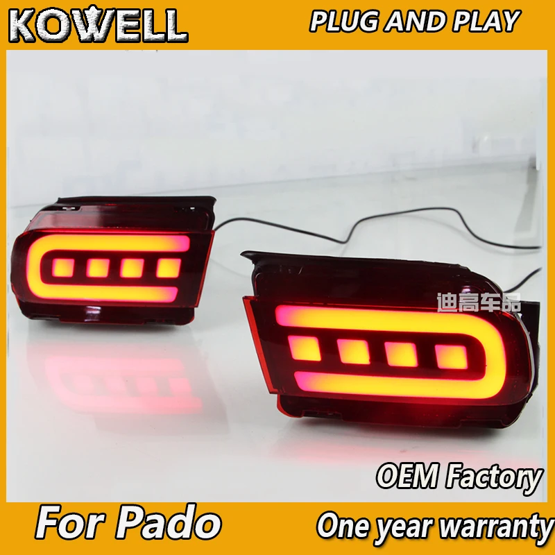 

KEWOLL Car Styling Rear Bumper Light Rear Fog Lamp Brake Light for Toyota Prado 2700/4000/LC150 2010-2018 2pcs