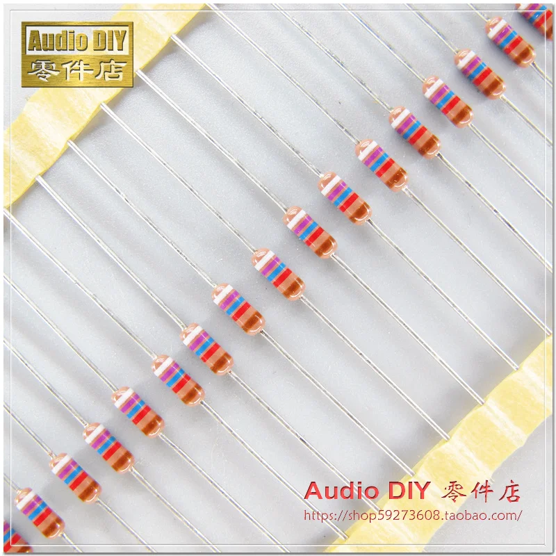 hot sale 30PCS/50PCS VISHAY DALE CCF55 Series 97.6K/0.25W-0.5W 1% Axial Metal Film Color Ring Resistors free shipping