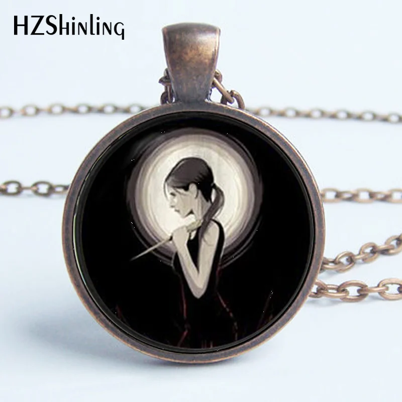 HZ--A454 New Buffy The Vampire Necklace Slayer Pendant Jewelry Glass Photo Pendant Necklace HZ1