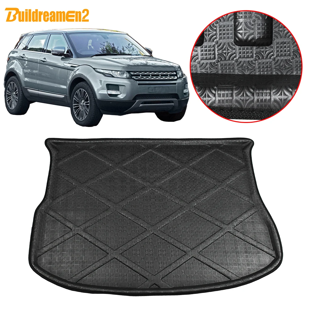 Buildreamen2 For Land Rover Range Rover Evoque Car Rear Trunk Mat Tray Liner Boot Pad Cargo Floor Luggage Carpet Protector Pad