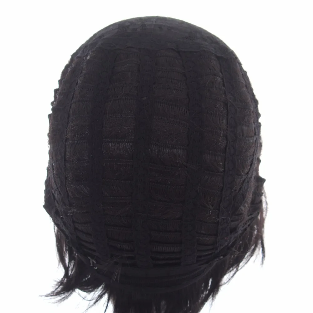 ccutoo 12inch Phoenix Wright Black Short Without Bangs Synthetic Hair Cosplay Wig Heat Resistance Fiber Men\'s Costume Party Wigs