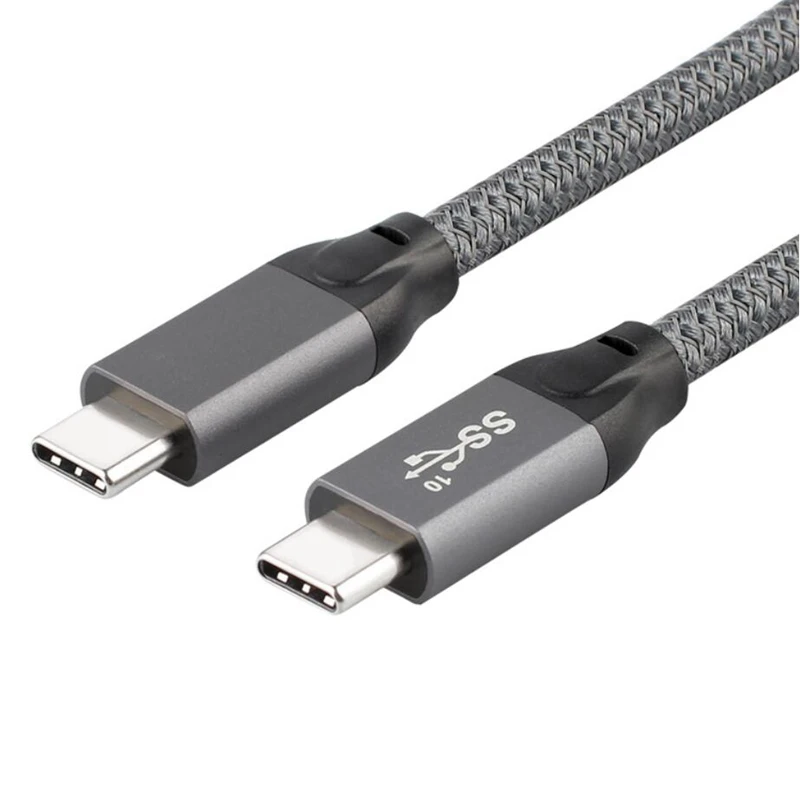 2019NEW 100W Dual USB type-C USB3.1 Gen2 data PD fast charge cable with E-marker 10Gbps 20V/5A USB-C to USB-C Cable 50CM 1M 1.5M