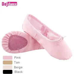 Zapatos de Ballet de lona para niñas y niños, zapatillas de baile, suela dividida, gimnasia, Yoga, baile, bailarina