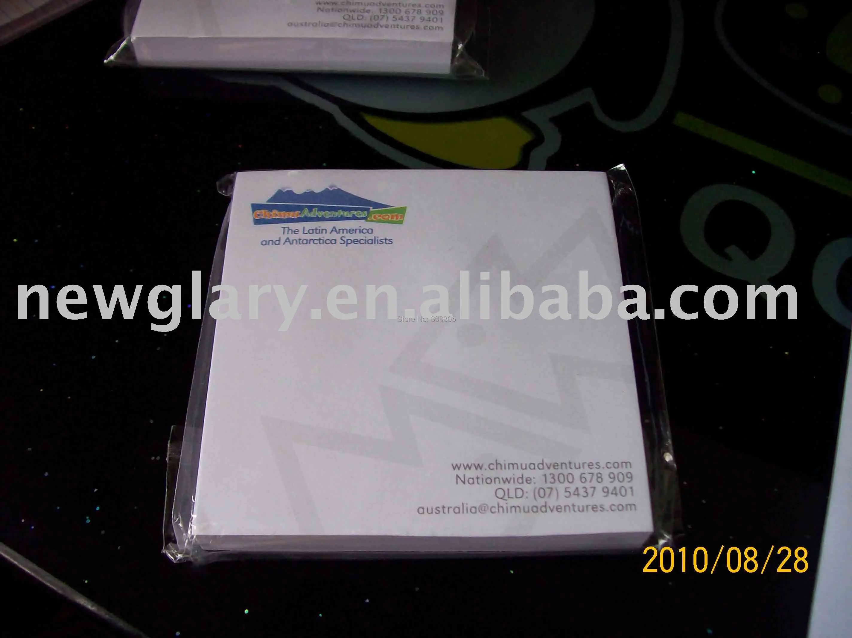 Free custom logo paper cube /sticky note 75*75*50SHEETS 200pcs/lot