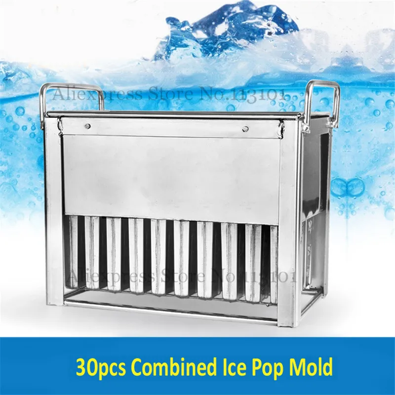 

Stainless Steel Ice Pop Popsicle Mold Frozen Ice-Lolly Mould with Sticks Holder 30pcs/Batch