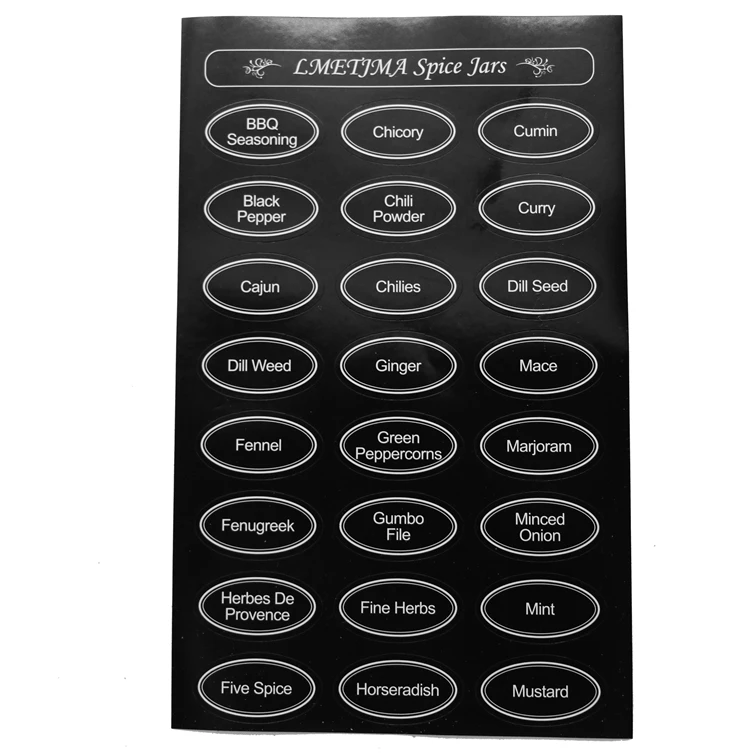 LMETJMA Magnetic Spice Jars Set With Spice Labels and Chalkboard Pen Stainless Steel Seasoning Pepper Spice Storage Jars Tins