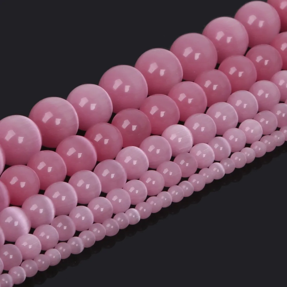 4mm 6mm 8mm Glass Cat Eye Beads for DIY Bead Strand Bracelet Choker Necklace Dangler Earrings Fashion Jewelry Findings Crafts
