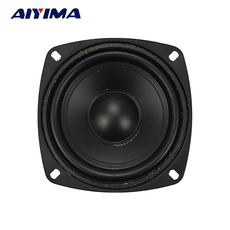AIYIMA 1Pcs 4 Inch Audio Subwoofer Speaker 50 W 8 ohm Woofer Midrange Bass Computer Speakers For Home Theater Sound System
