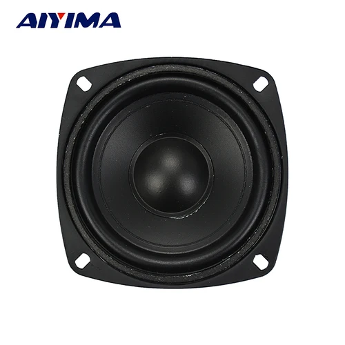Imagen 2 del producto AIYIMA, 1 Uds., altavoz Subwoofer de Audio de 4 pulgadas, 50 W, 8 ohm, altavoz de graves de rango medio para ordenador para sistema de sonido de cine en casa