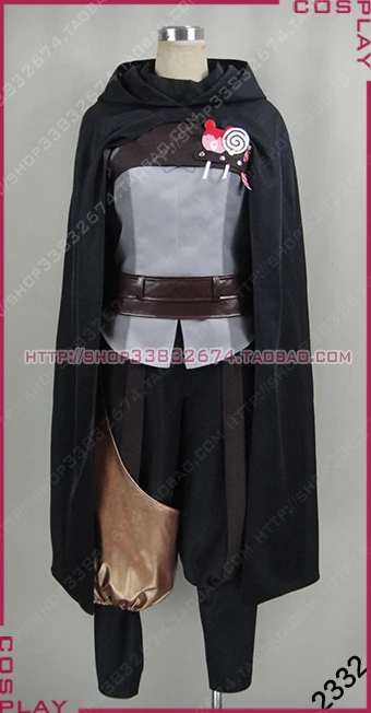 Fire Emblem Awakening Gaius Halloween Black Cape Set Cosplay Costume S002