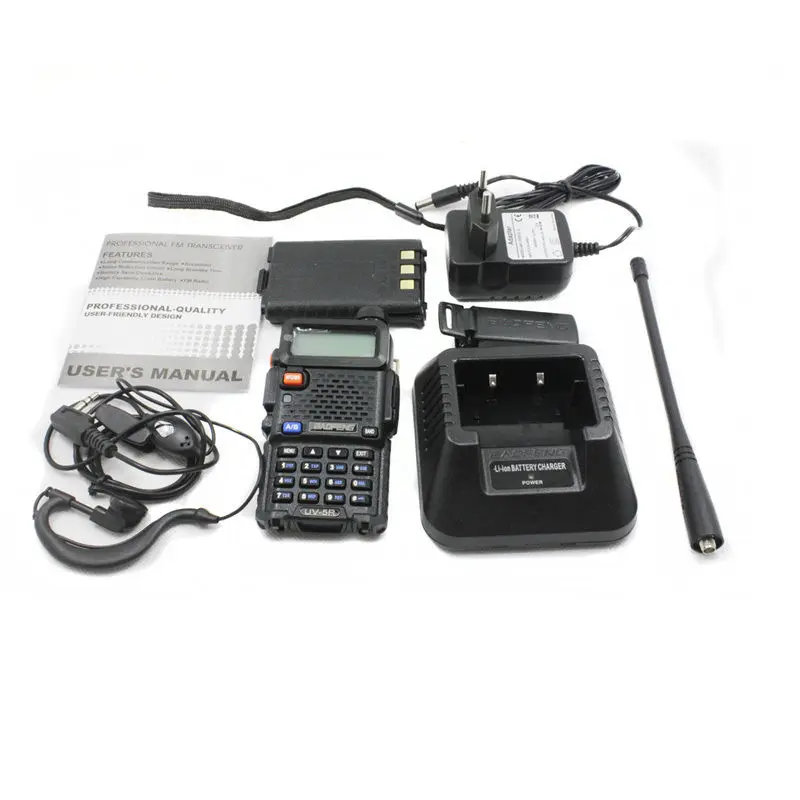 NEW Baofeng UV-5R Dual-Band Two-way Radio VHF/UHF 136-174/400-520MHz FM Ham RADIO