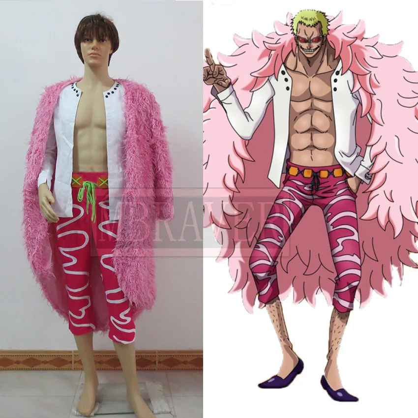 

Joker Donquixote Doflamingo Uniform Cosplay Costume Anime Custom Made Any Size