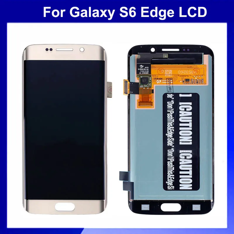 LCD Display Touch Screen Digitizer Assembly For Samsung Galaxy S6 Edge, G925F LCD Replacement Parts