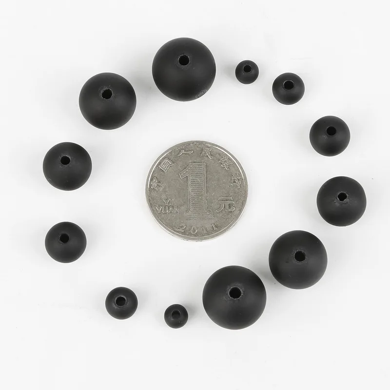 New Arrival 6/8/10/12/14/16mm Plastic ABS Matt Frost Surface Lacquered Beads Round Loose Beads for DIY Jewelry Findings Making